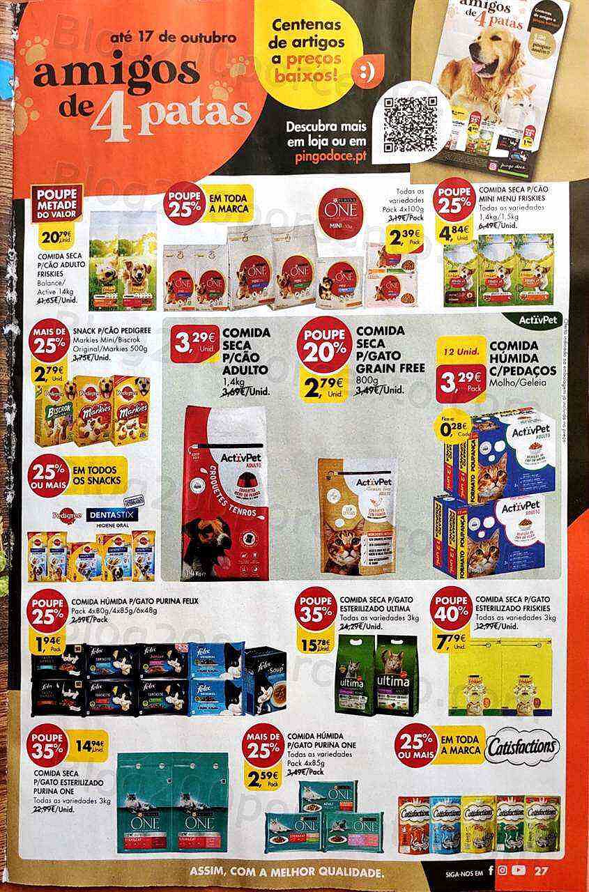 Antevisão Folheto PINGO DOCE Promoções de 11 a 17 outubro