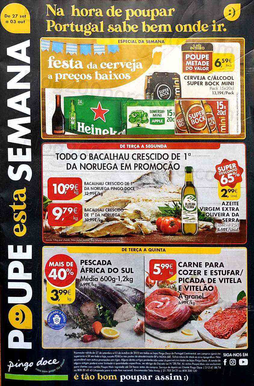 Antevisão Folheto PINGO DOCE Promoções de 27 setembro a 3 outubro