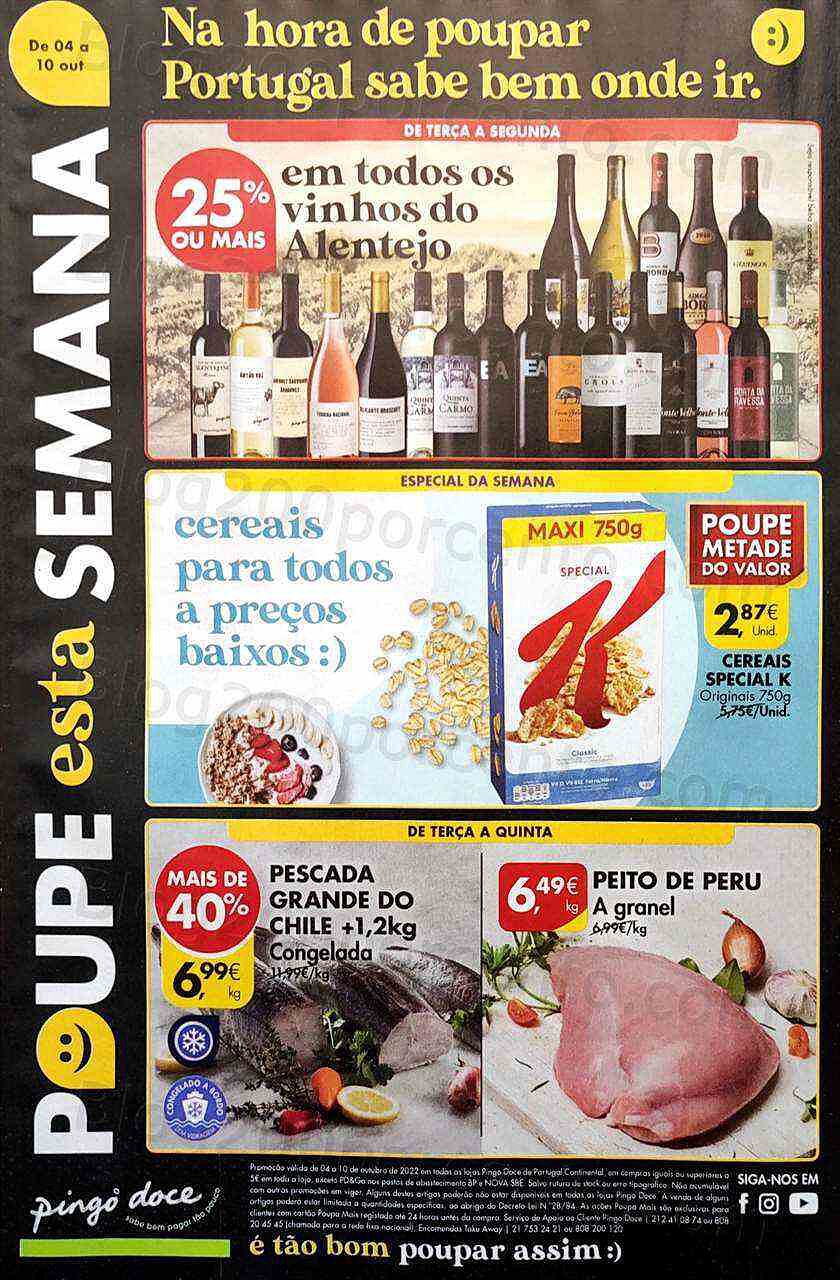 Antevisão Folheto PINGO DOCE Promoções de 4 a 10 outubro