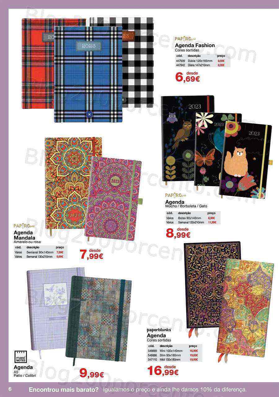 Antevisão Folheto STAPLES Agendas Promoções de 10 outubro a 31 janeiro