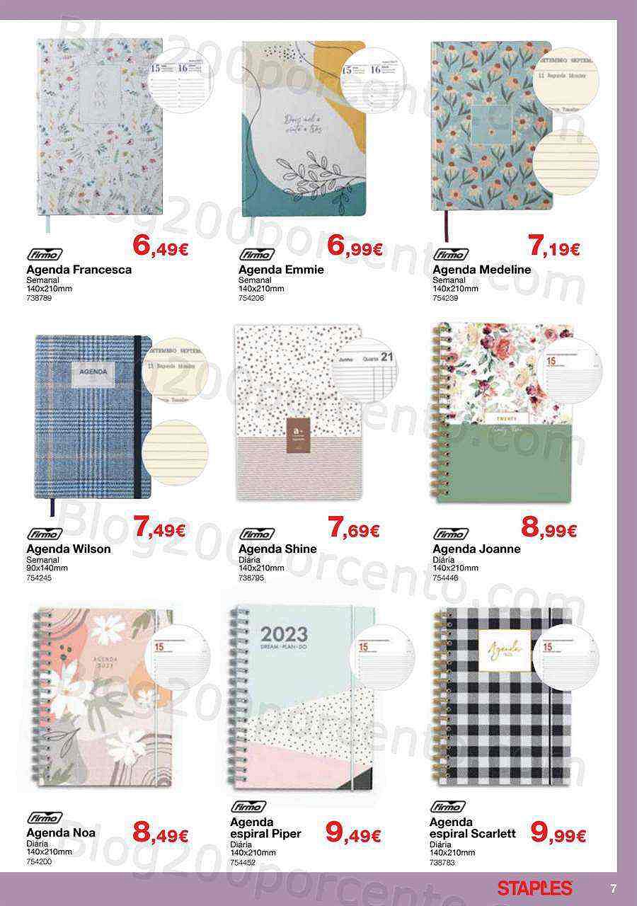 Antevisão Folheto STAPLES Agendas Promoções de 10 outubro a 31 janeiro