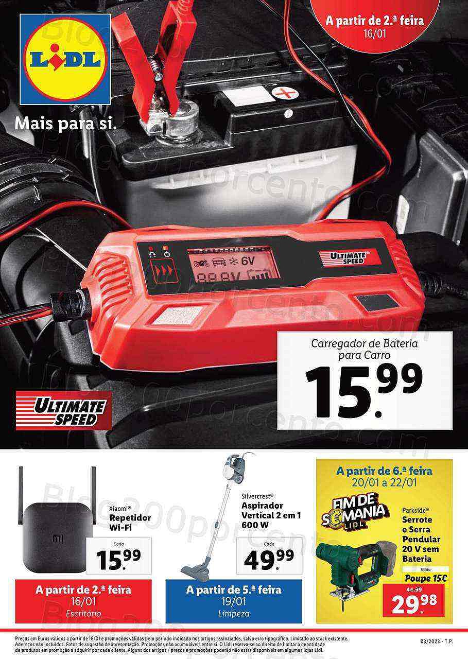 Antevisão Folheto LIDL Bazar Promoções de 16 a 22 janeiro