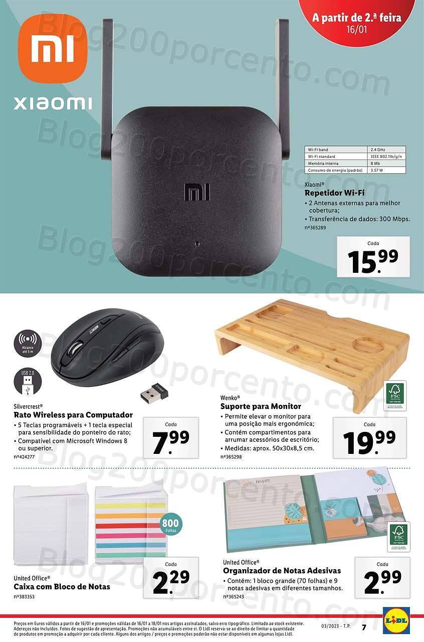 Antevisão Folheto LIDL Bazar Promoções de 16 a 22 janeiro
