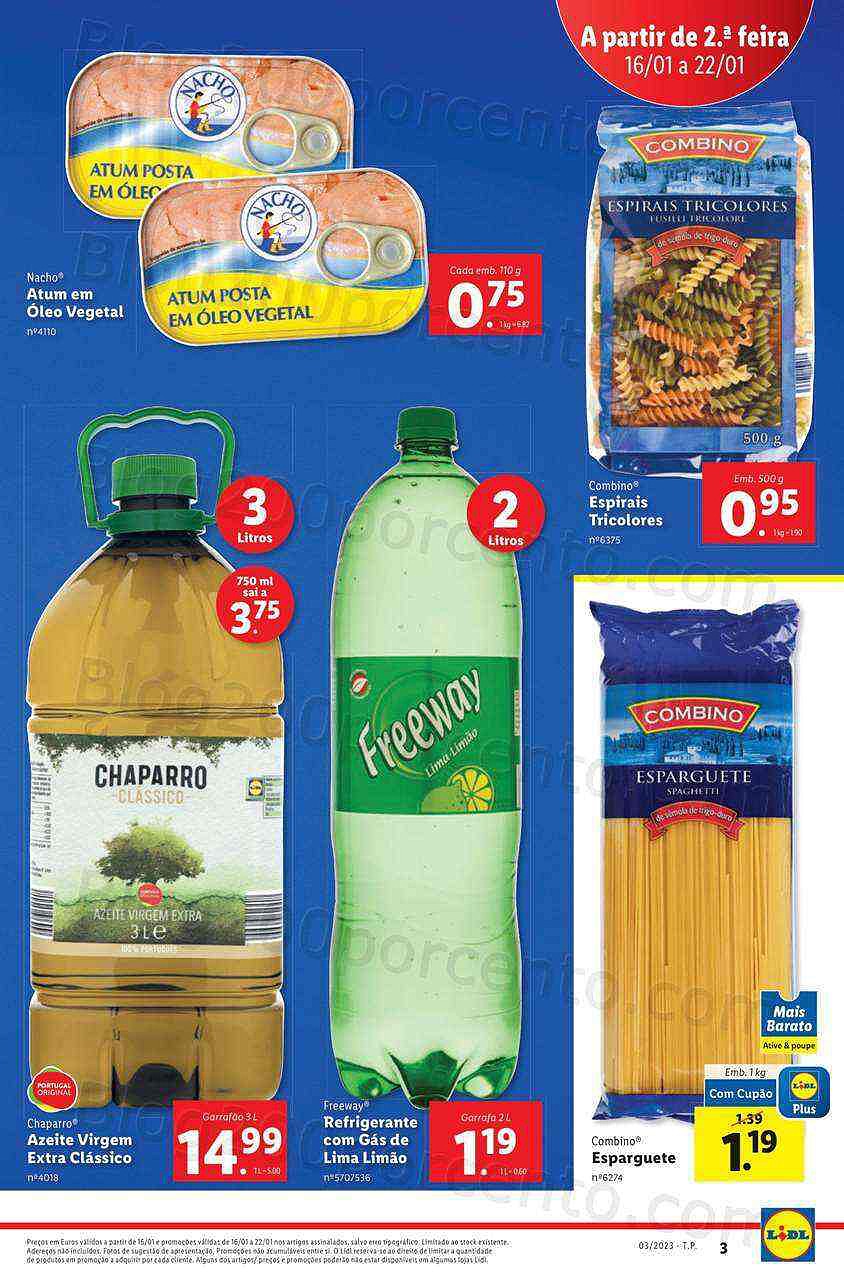 Antevisão Folheto LIDL Promoções de 16 a 22 janeiro