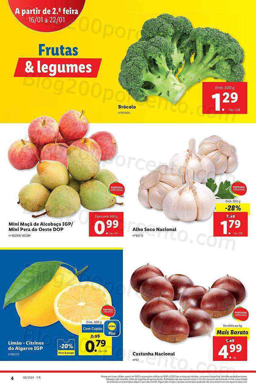 Antevisão Folheto LIDL Promoções de 16 a 22 janeiro