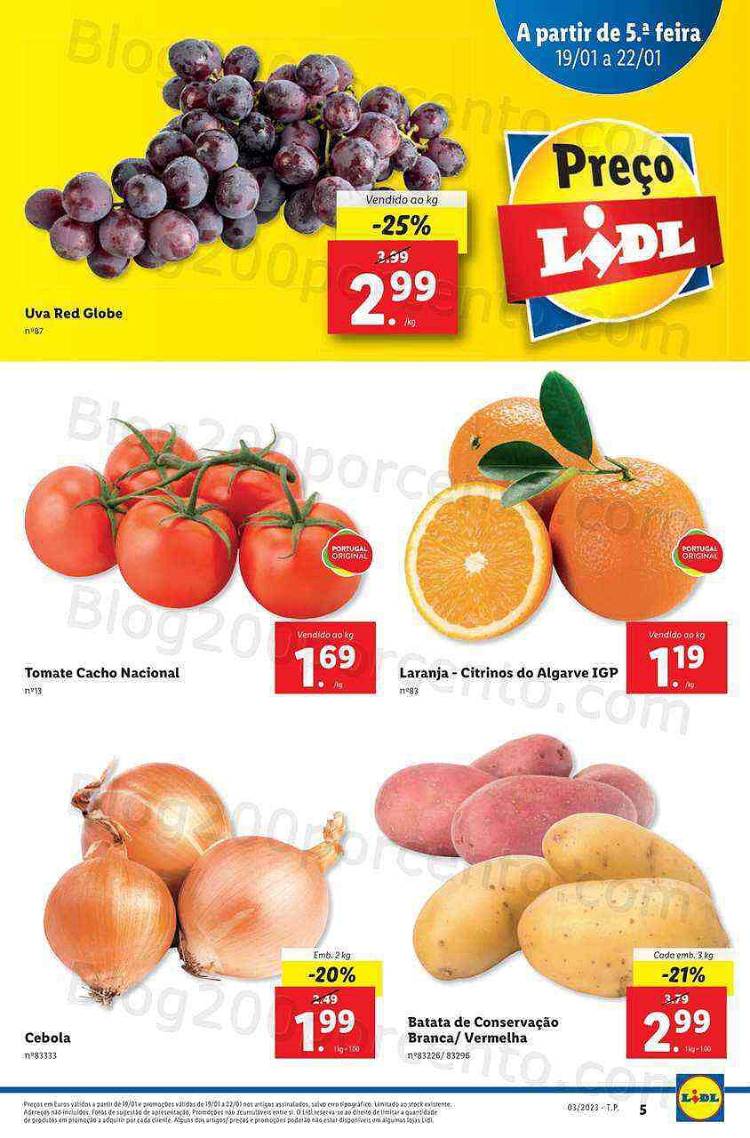 Antevisão Folheto LIDL Promoções de 16 a 22 janeiro