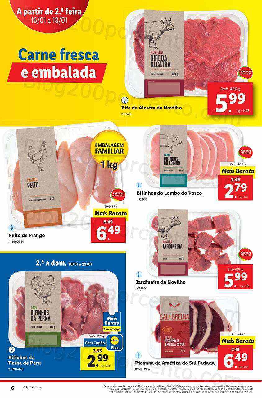 Antevisão Folheto LIDL Promoções de 16 a 22 janeiro
