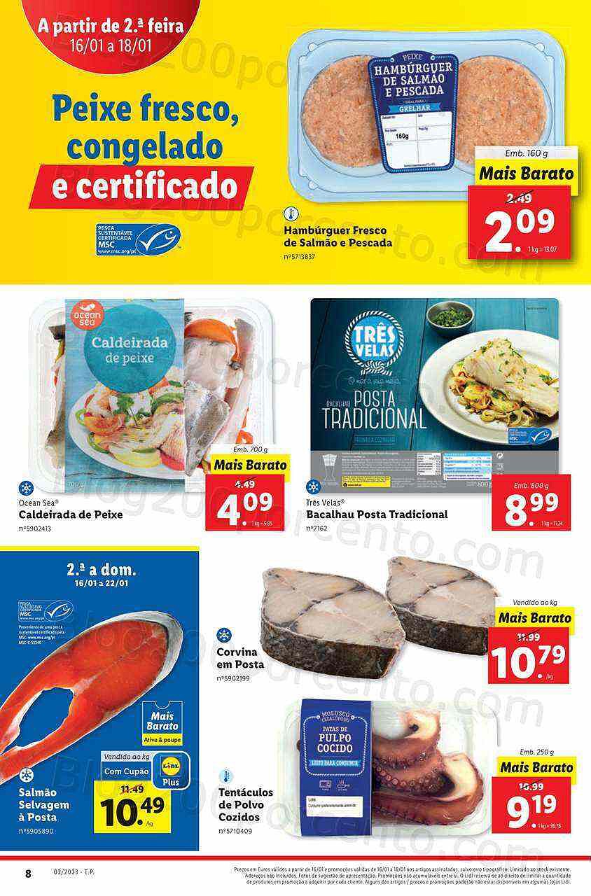 Antevisão Folheto LIDL Promoções de 16 a 22 janeiro