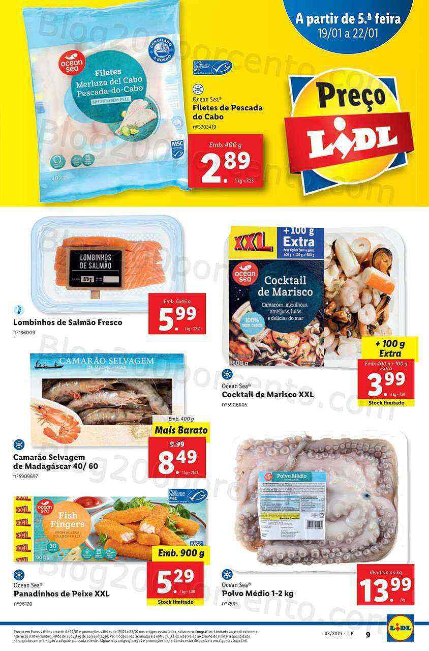 Antevisão Folheto LIDL Promoções de 16 a 22 janeiro
