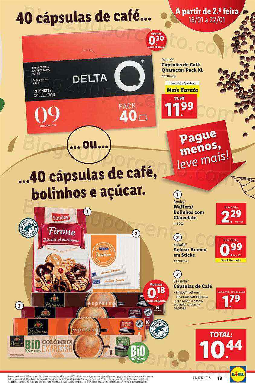 Antevisão Folheto LIDL Promoções de 16 a 22 janeiro