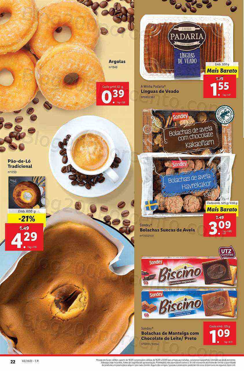 Antevisão Folheto LIDL Promoções de 16 a 22 janeiro