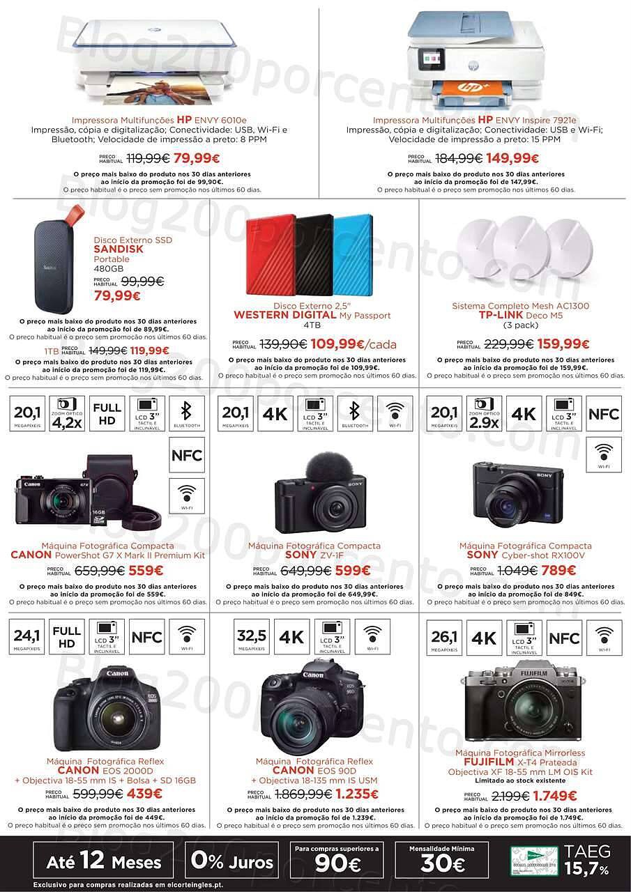 Antevisão Folheto EL CORTE INGLÉS Tecnologia Promoções de 6 a 22 janeiro