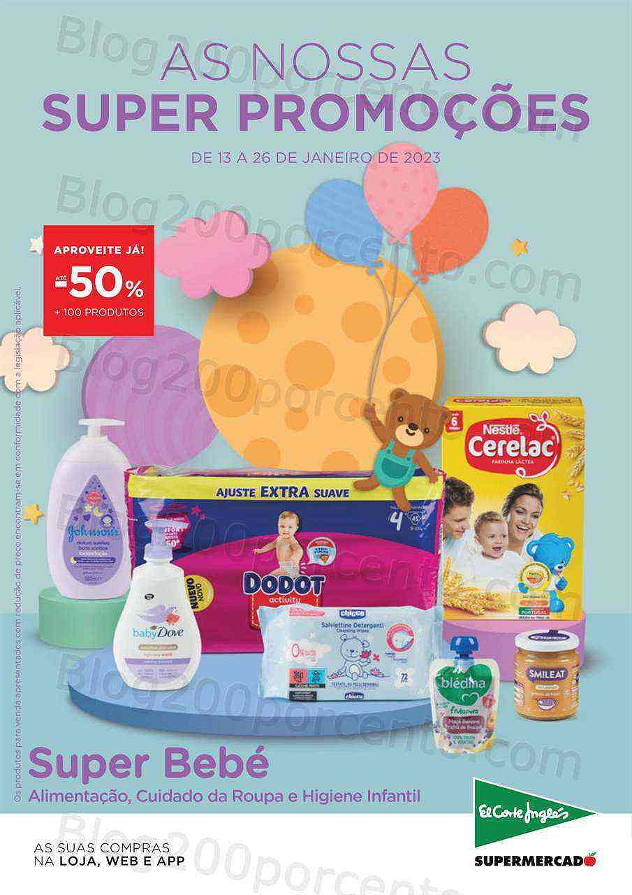 Antevisão Folheto EL CORTE INGLÉS Promoções de 13 a 26 janeiro