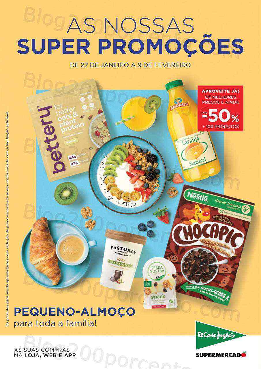 Antevisão Folheto EL CORTE INGLÉS Promoções de 27 janeiro a 9 fevereiro