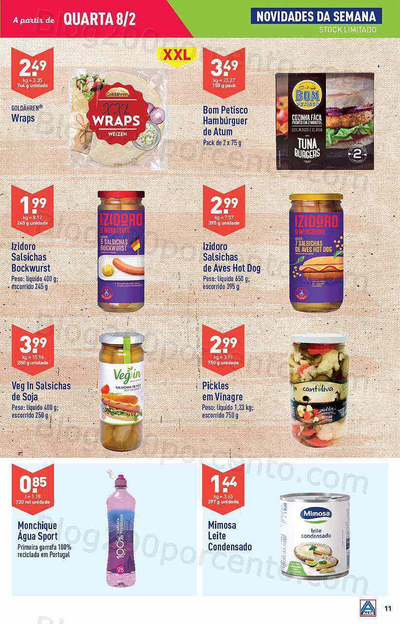 Antevisão Folheto ALDI Promoções de 8 a 14 fevereiro