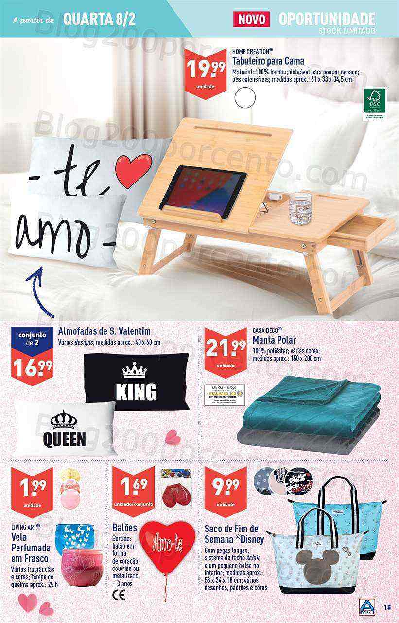 Antevisão Folheto ALDI Bazar Promoções a partir de 8 fevereiro