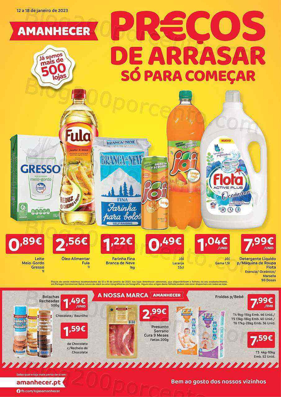 Antevisão Folheto AMANHECER Promoções de 12 a 18 janeiro