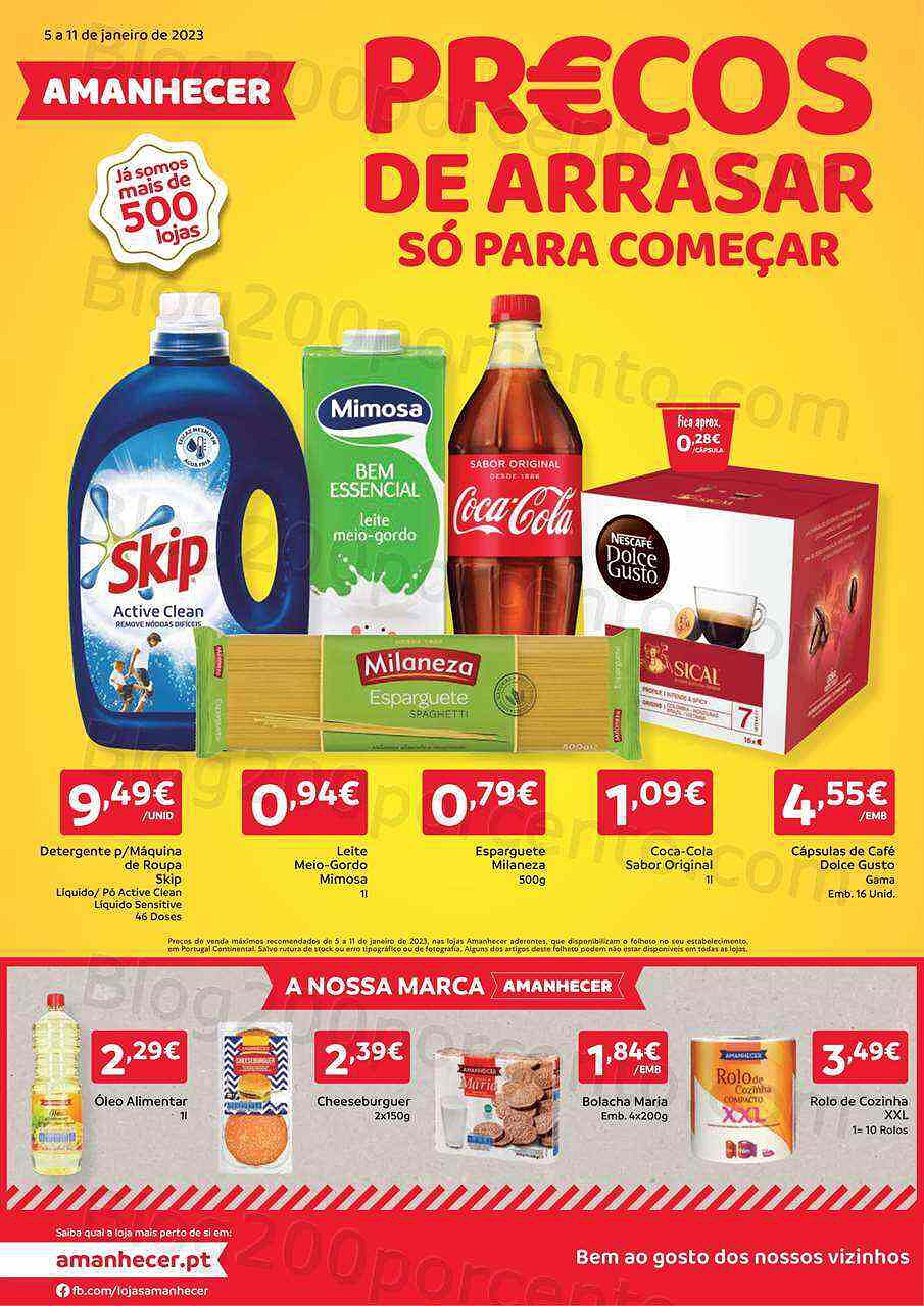 Antevisão Folheto AMANHECER Promoções de 5 a 11 janeiro