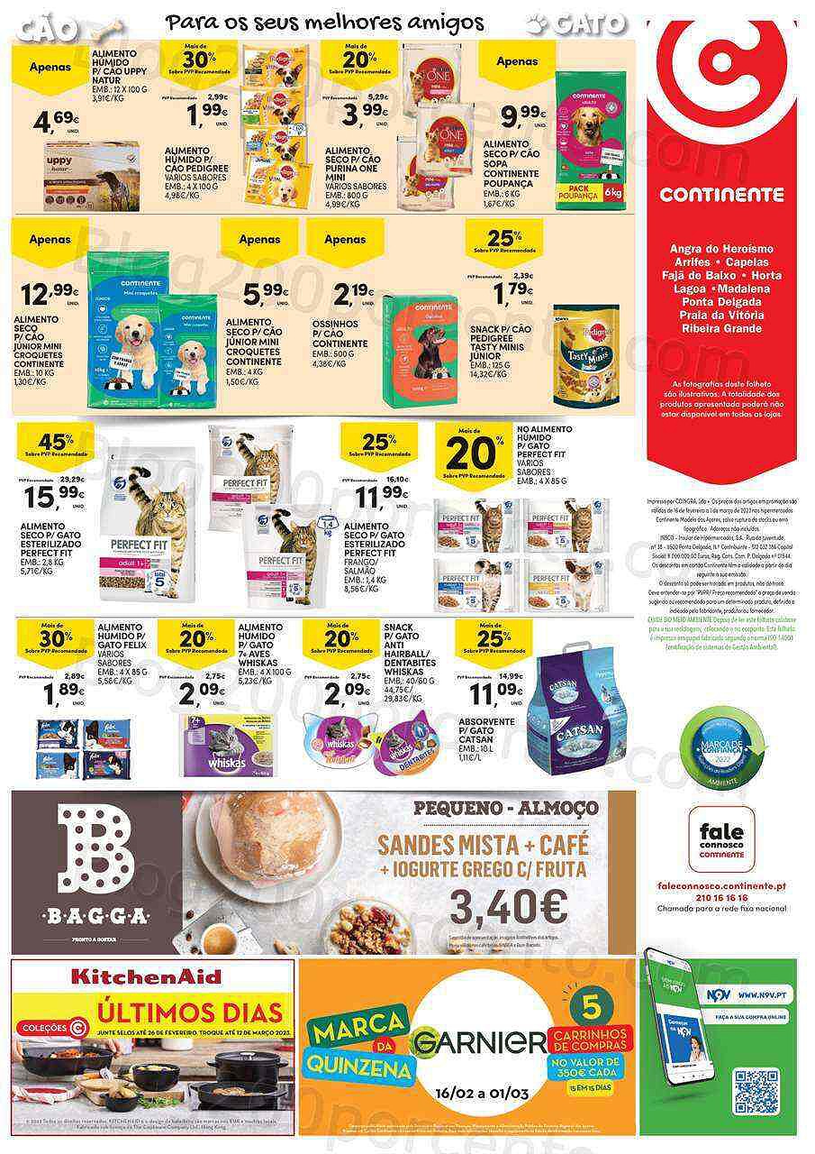 Antevisão Folheto CONTINENTE Açores Promoções de 16 fevereiro a 1 março