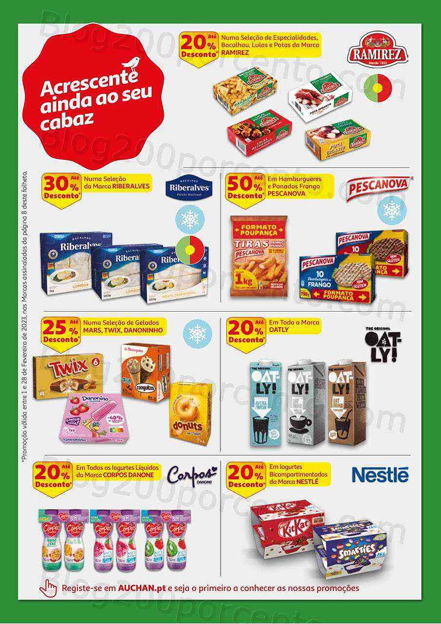 Antevisão Folheto AUCHAN Cabaz Poupança Promoções de 1 a 28 fevereiro