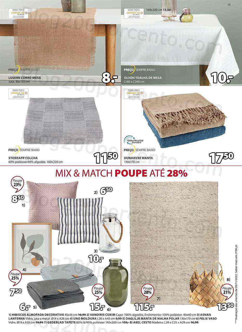 Antevisão Folheto JYSK Saldos Promoções de 12 janeiro a 1 fevereiro