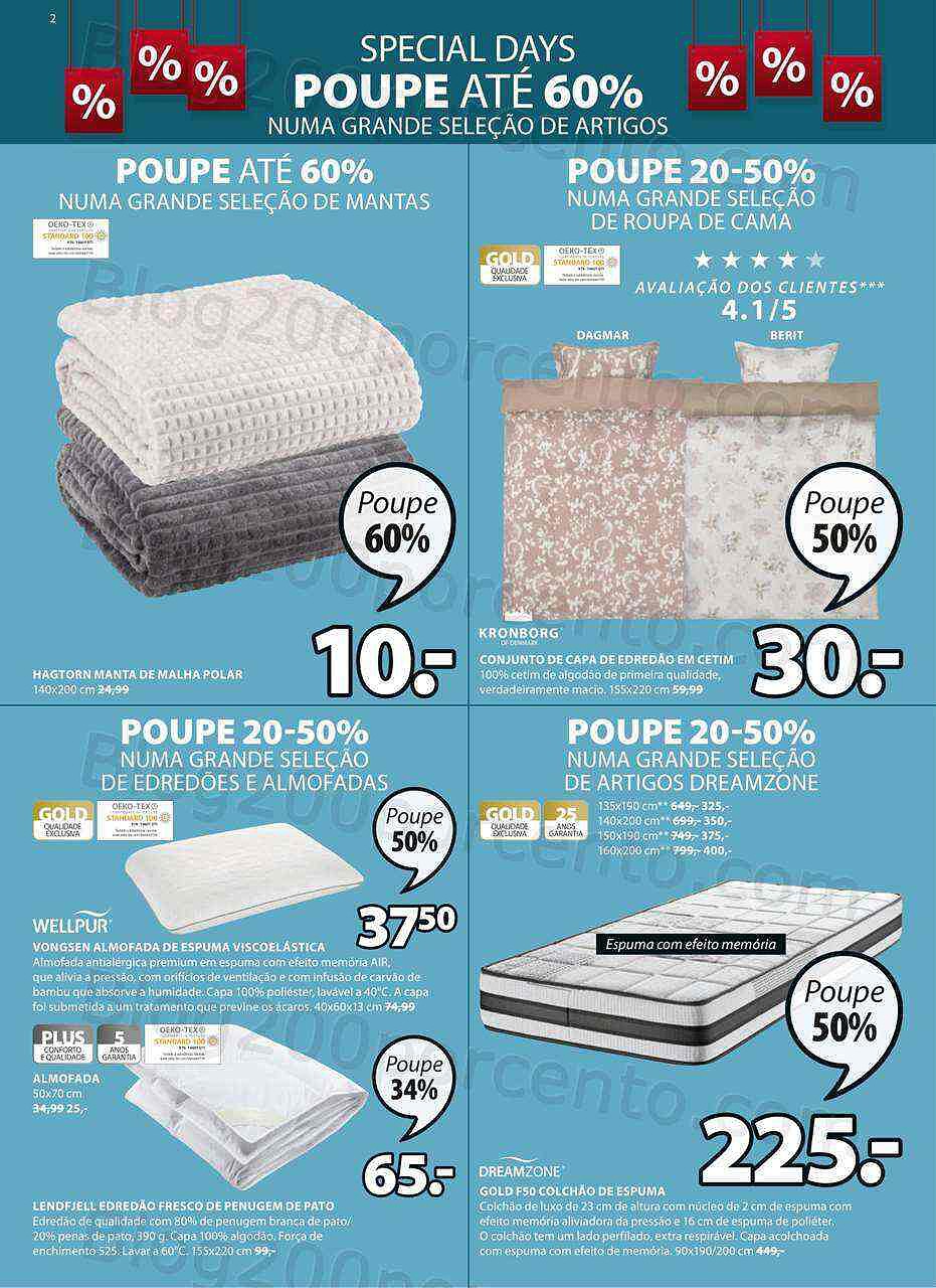 Antevisão Folheto JYSK Promoções de 19 janeiro a 1 fevereiro