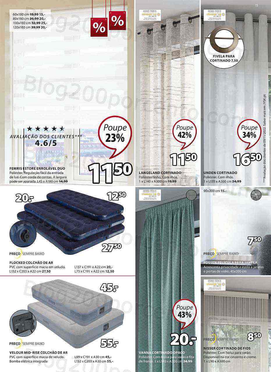 Antevisão Folheto JYSK Promoções de 19 janeiro a 1 fevereiro