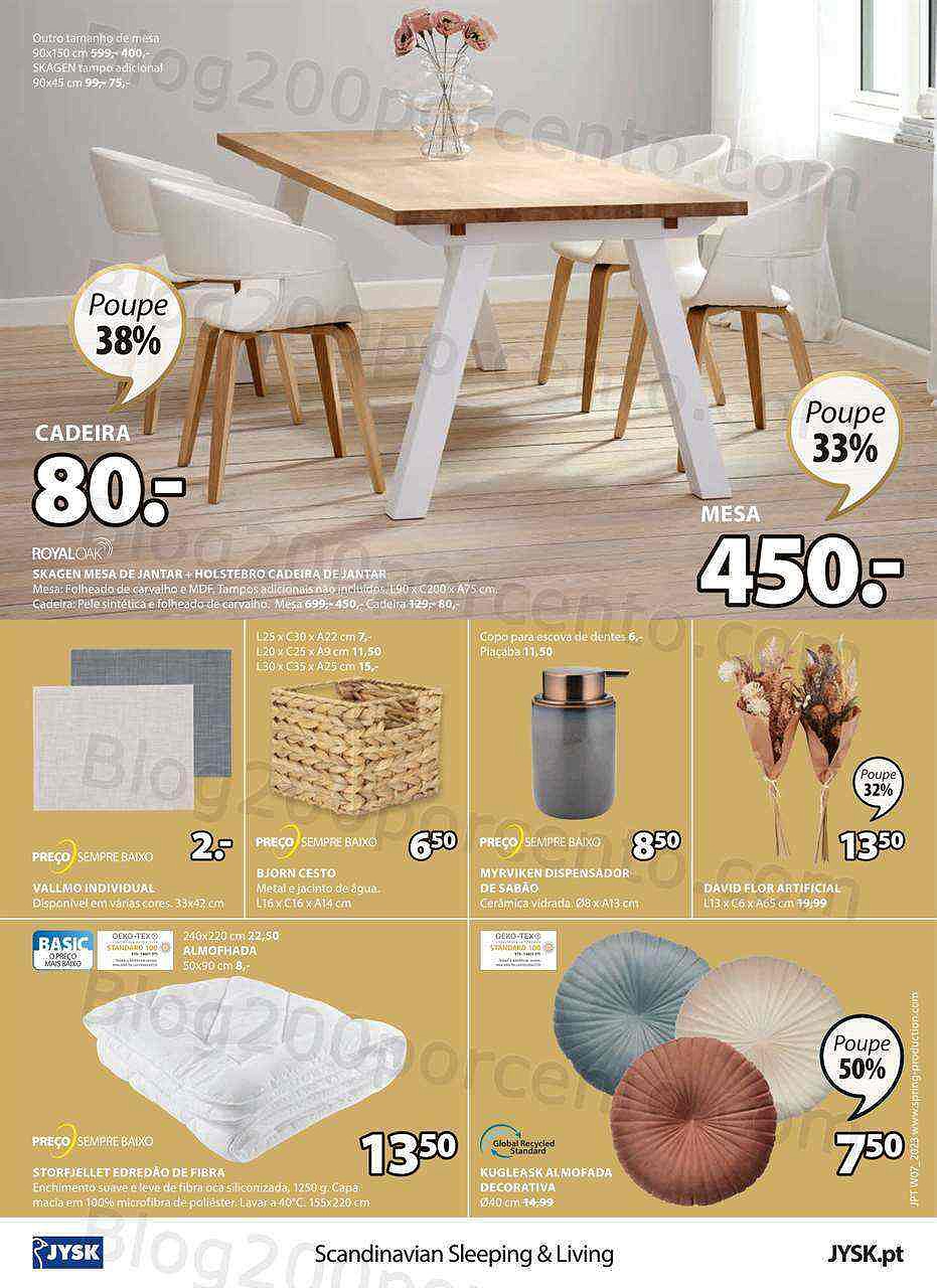 Antevisão Folheto JYSK Promoções de 16 fevereiro a 8 março