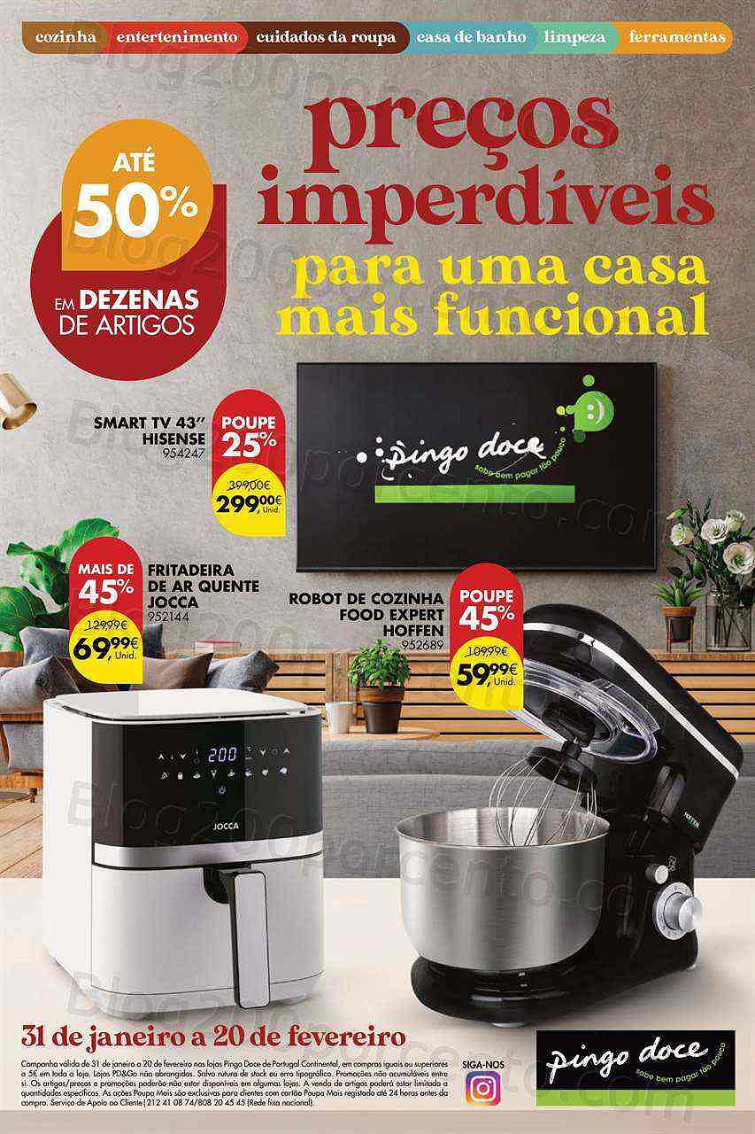 Antevisão Folheto PINGO DOCE Bazar Casa Promoções de 31 janeiro a 20 fevereiro