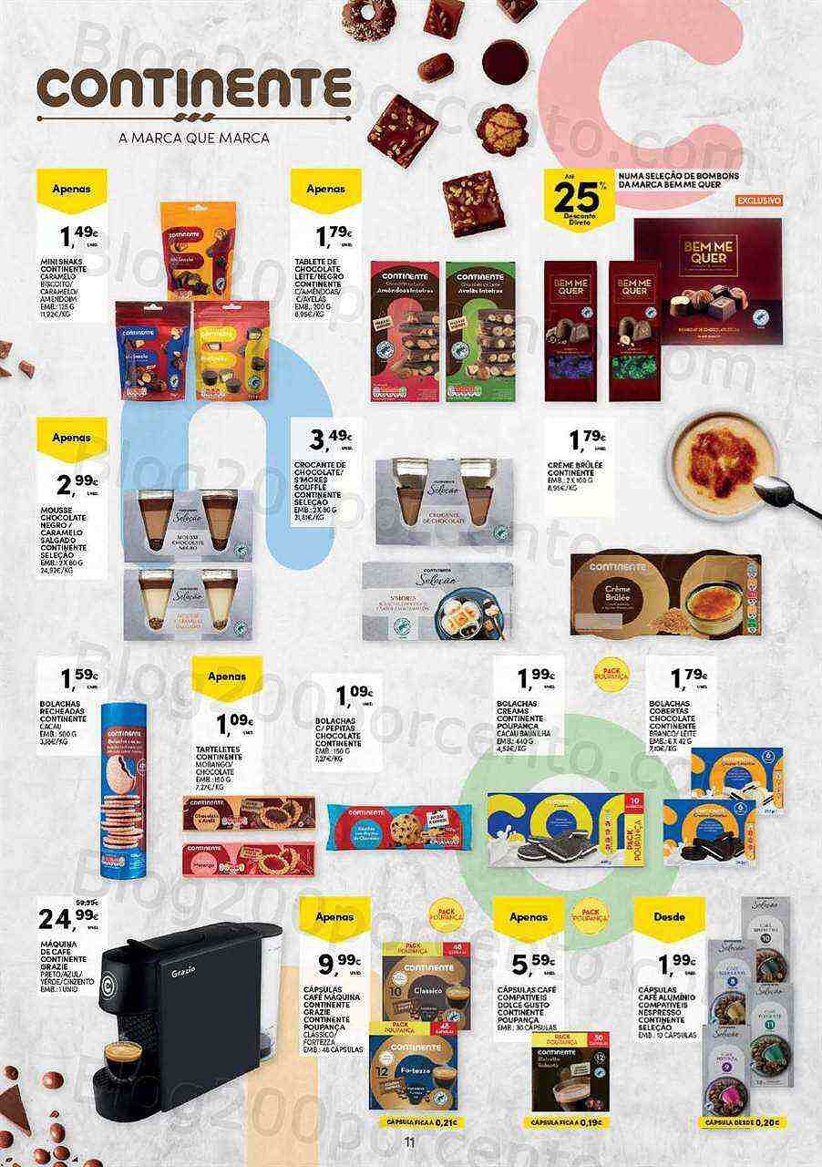 Antevisão Folheto CONTINENTE Doces Momentos Promoções de 14 a 26 fevereiro