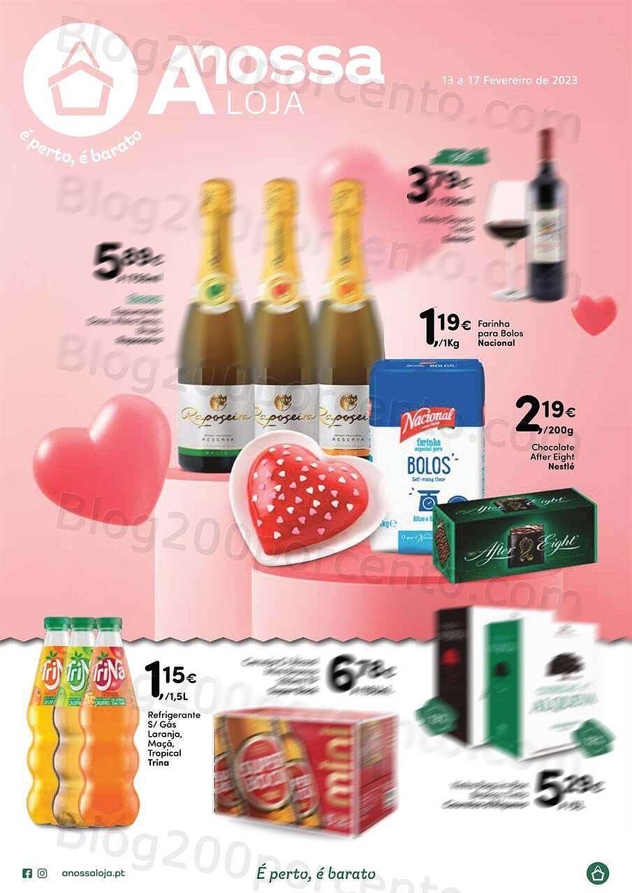 Antevisão Folheto A NOSSA LOJA Promoções de 13 a 17 fevereiro
