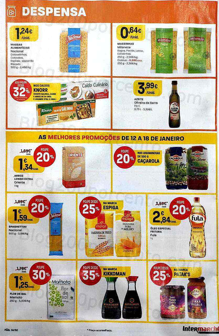 Antevisão Folheto INTERMARCHÉ Super Promoções de 12 a 18 janeiro