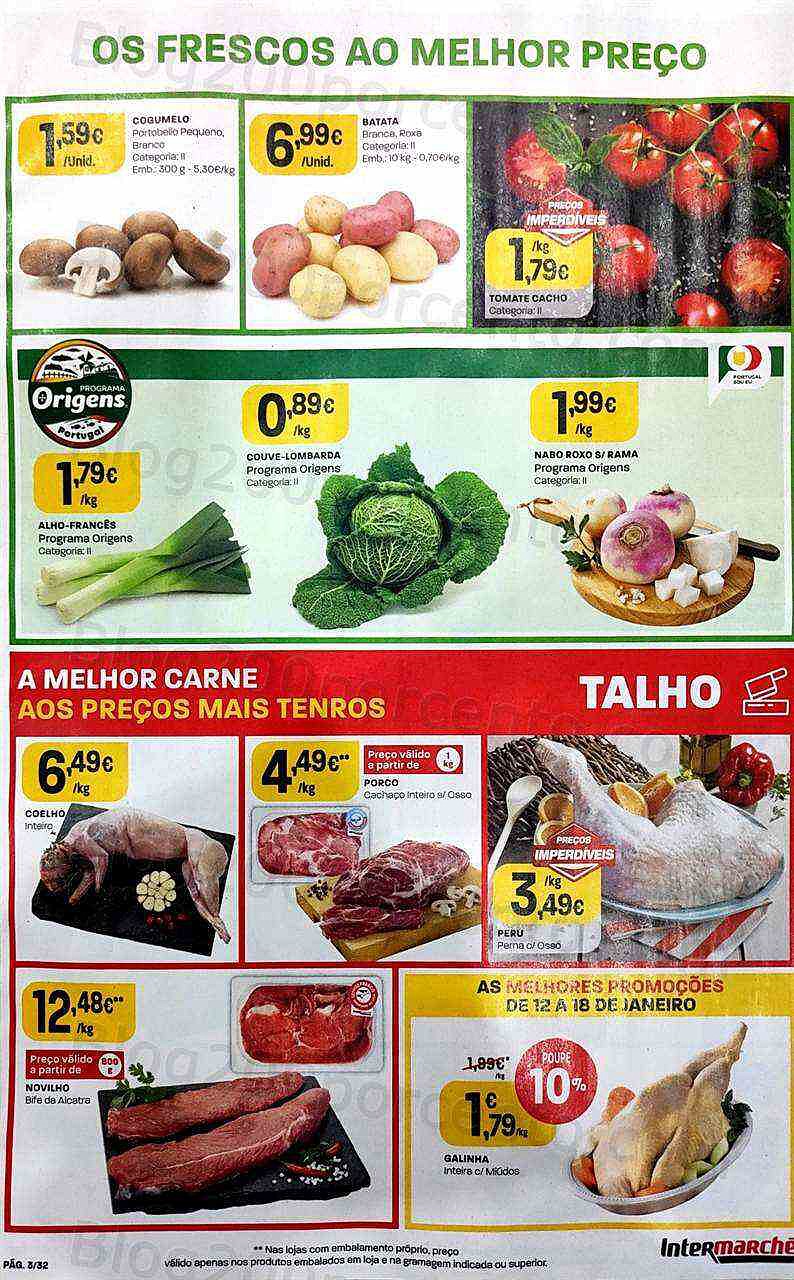 Antevisão Folheto INTERMARCHÉ Super Promoções de 12 a 18 janeiro