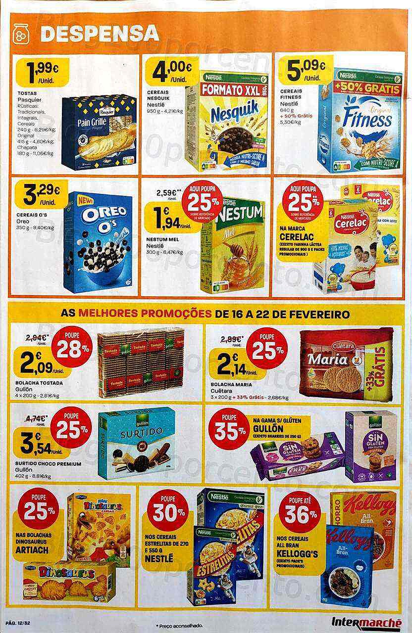 Antevisão Folheto INTERMARCHÉ Promoções de 16 a 22 fevereiro