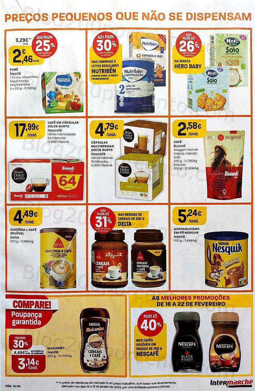 Antevisão Folheto INTERMARCHÉ Promoções de 16 a 22 fevereiro