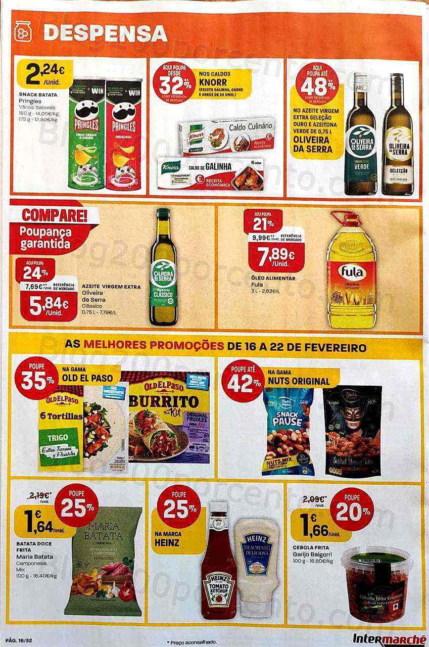 Antevisão Folheto INTERMARCHÉ Promoções de 16 a 22 fevereiro