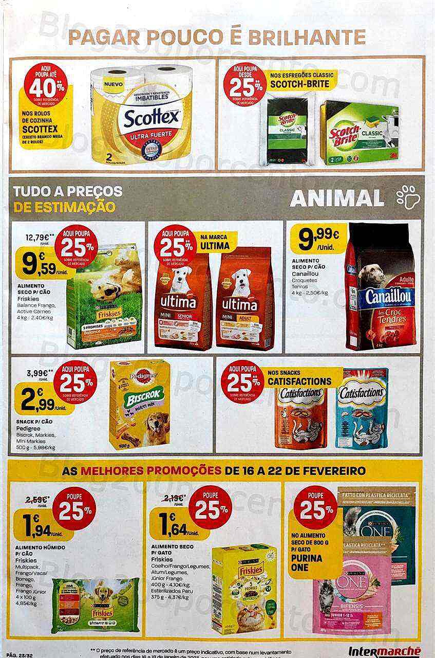 Antevisão Folheto INTERMARCHÉ Promoções de 16 a 22 fevereiro