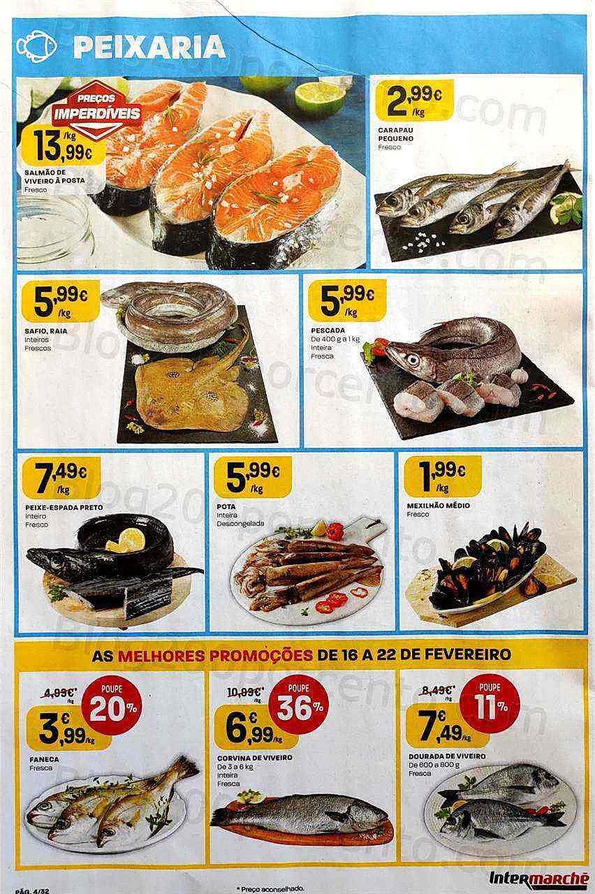 Antevisão Folheto INTERMARCHÉ Promoções de 16 a 22 fevereiro