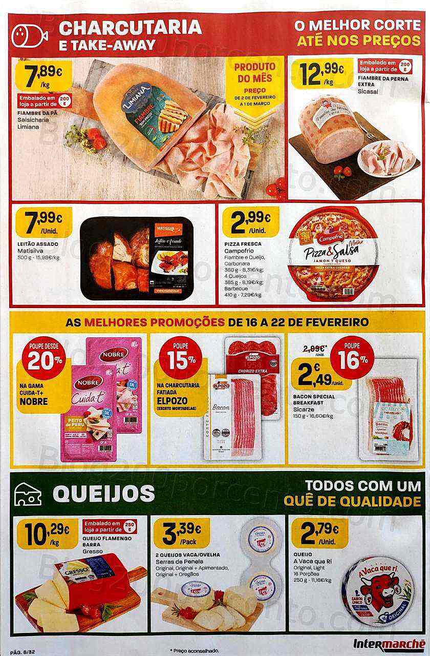 Antevisão Folheto INTERMARCHÉ Promoções de 16 a 22 fevereiro