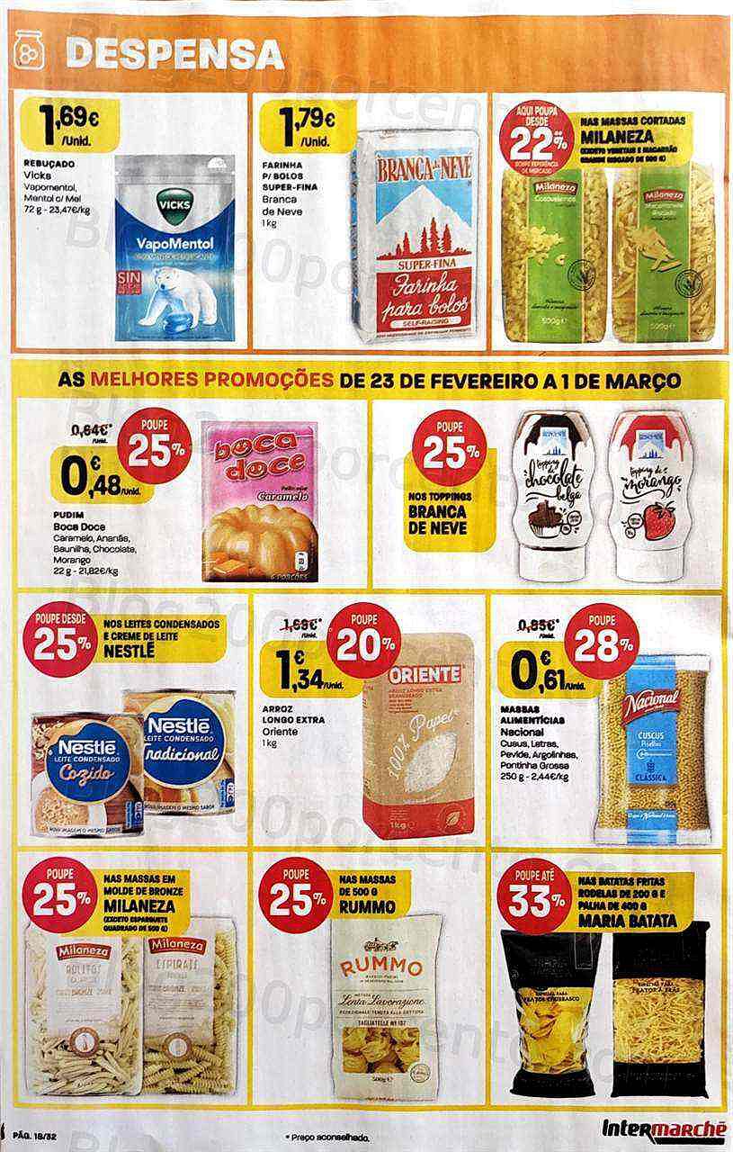 Antevisão Folheto INTERMARCHÉ Promoções de 23 fevereiro a 1 março