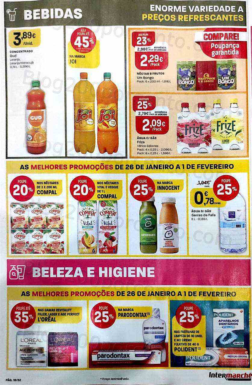 Antevisão Folheto INTERMARCHÉ Super Promoções de 26 janeiro a 1 fevereiro