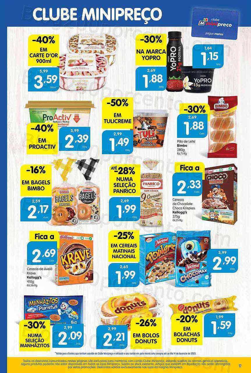 Antevisão Folheto MINIPREÇO Promoções de 16 a 22 fevereiro
