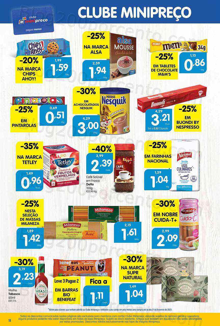 Antevisão Folheto MINIPREÇO Promoções de 23 fevereiro a 1 março
