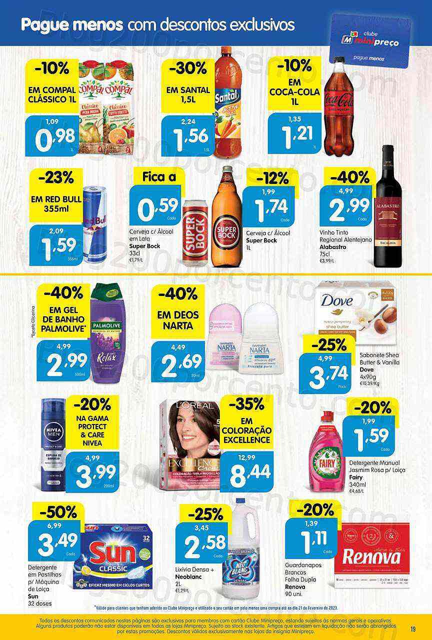 Antevisão Folheto MINIPREÇO Promoções de 23 fevereiro a 1 março