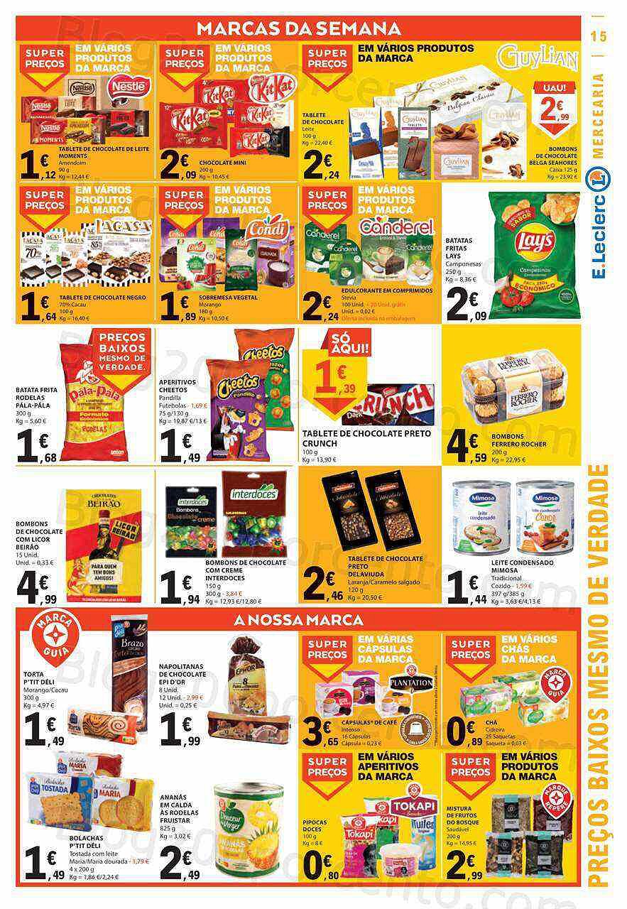 Antevisão Folheto E-LECLERC Promoções de 16 a 22 fevereiro