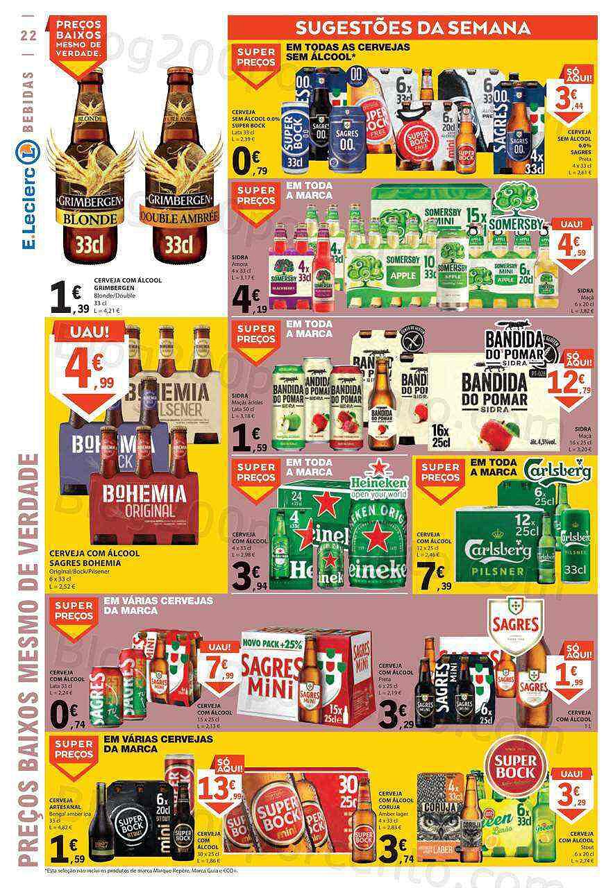 Antevisão Folheto E-LECLERC Promoções de 16 a 22 fevereiro