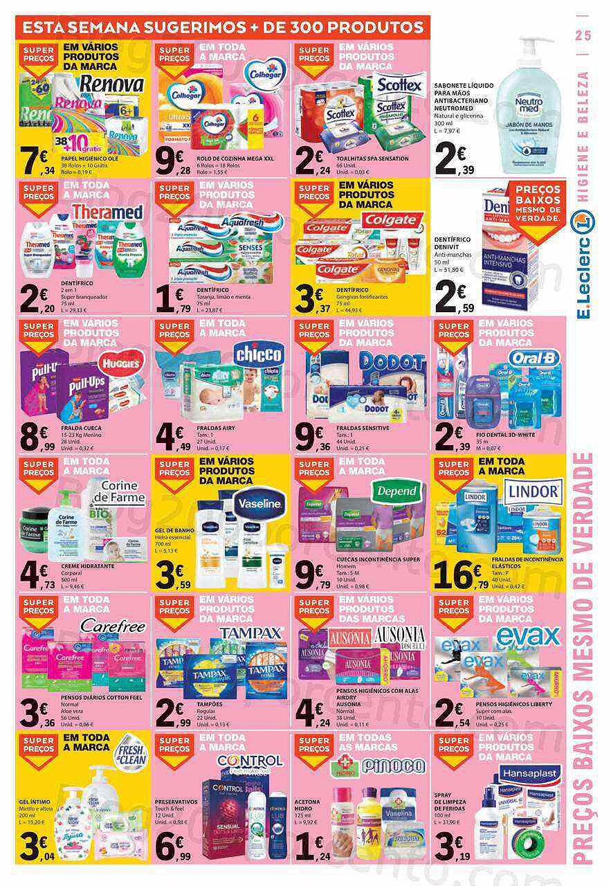 Antevisão Folheto E-LECLERC Promoções de 16 a 22 fevereiro