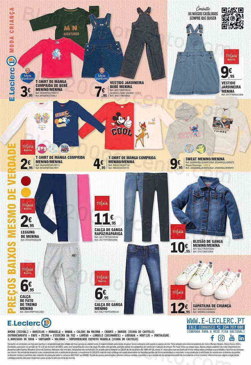 Antevisão Folheto E-LECLERC Bazar Promoções de 16 a 22 fevereiro