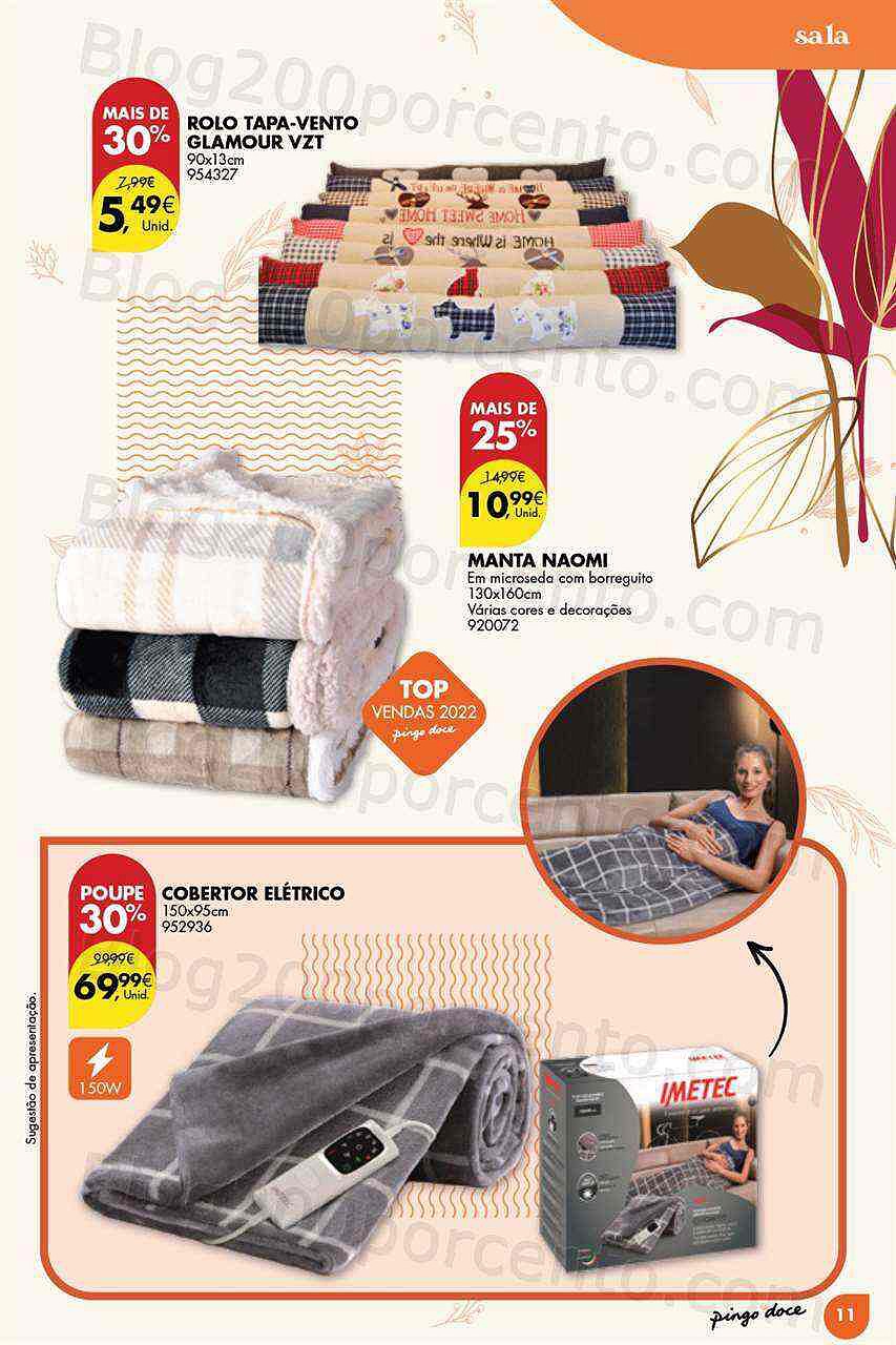 Antevisão Folheto PINGO DOCE Bazar Aquecimento Promoções de 10 a 30 janeiro