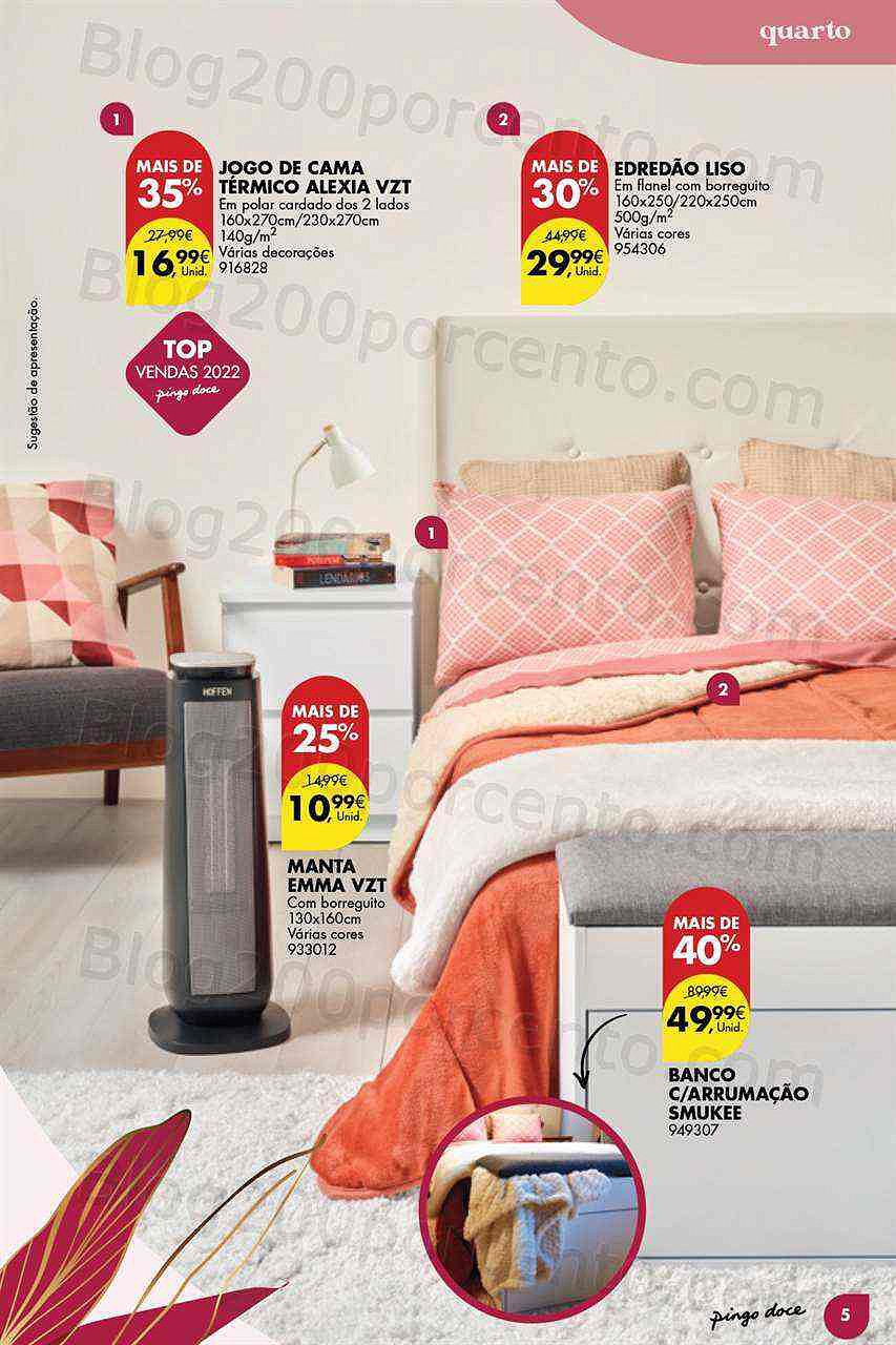 Antevisão Folheto PINGO DOCE Bazar Aquecimento Promoções de 10 a 30 janeiro